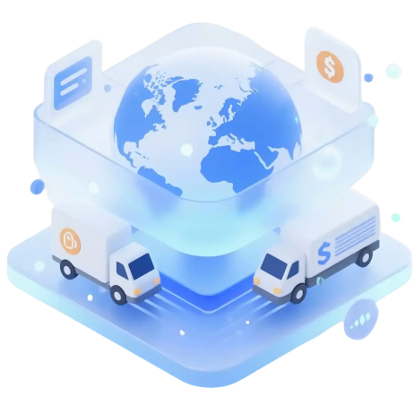 Global fulfillment map showing China-origin control and regional warehouse coverage